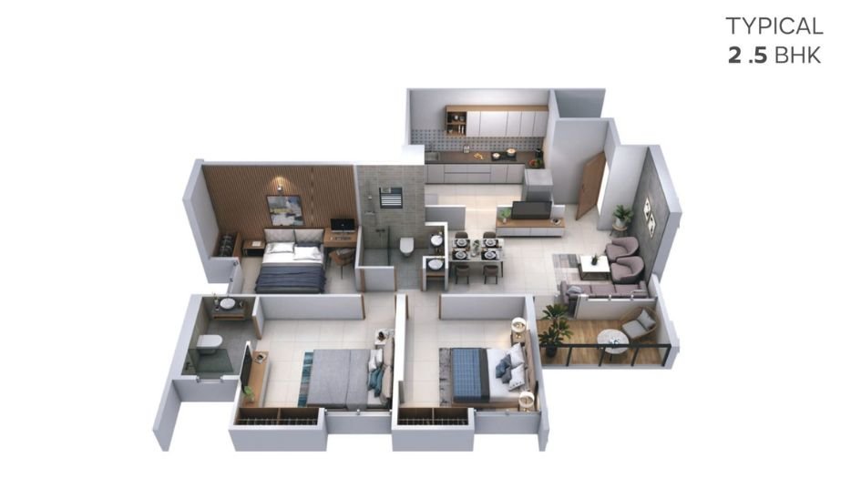 Gini-Vivante-Floor-Plan-2.5 BHK